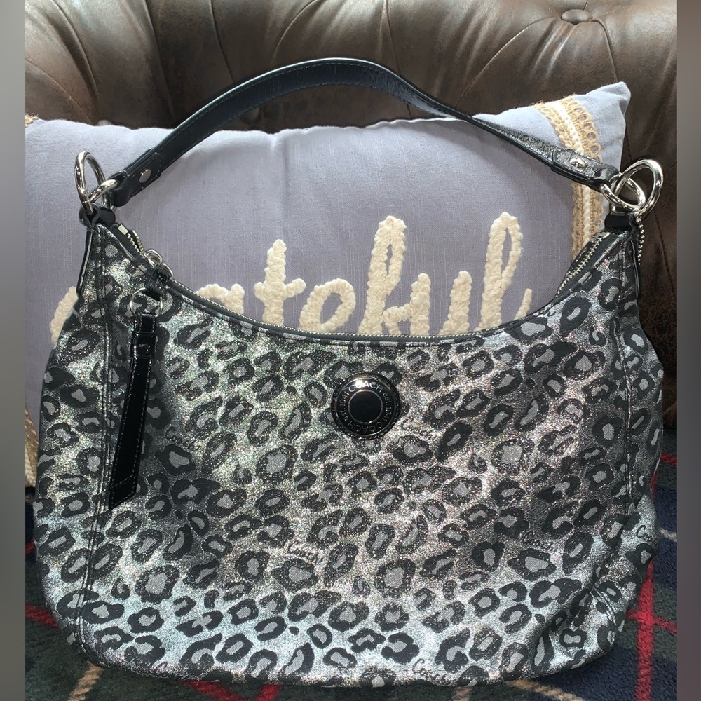 Coach Madison Ocelet Leopard Print Purse